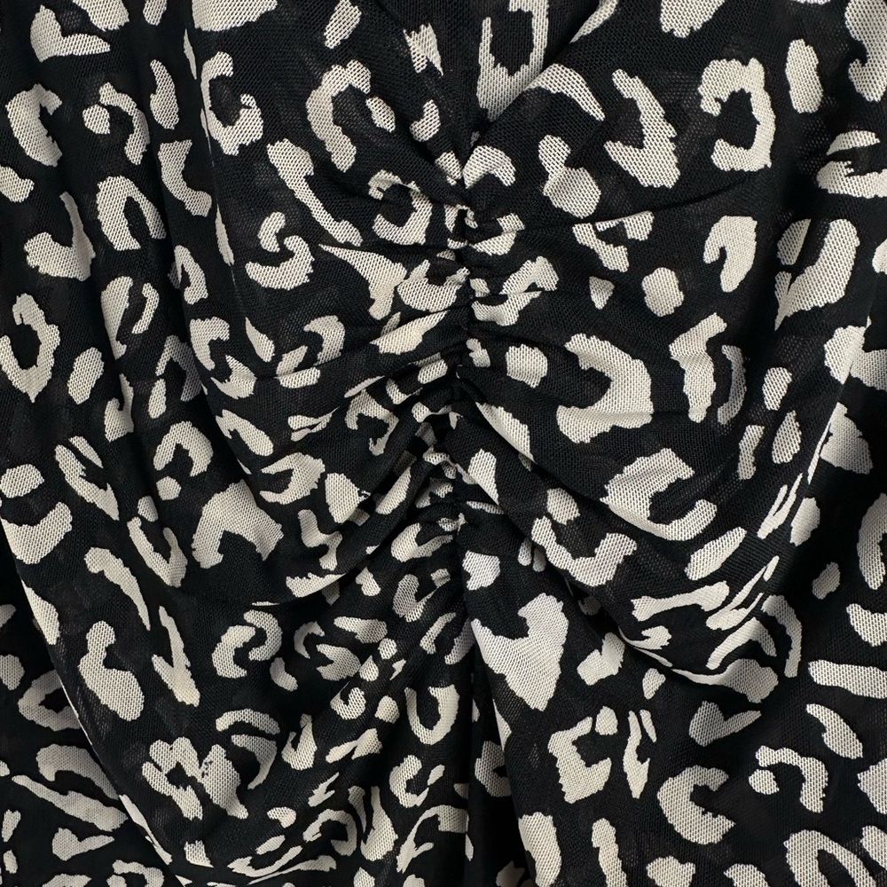 Cabi Sweetheart Top Mesh Leopard Print Sz XL‎ - Picture 5 of 5